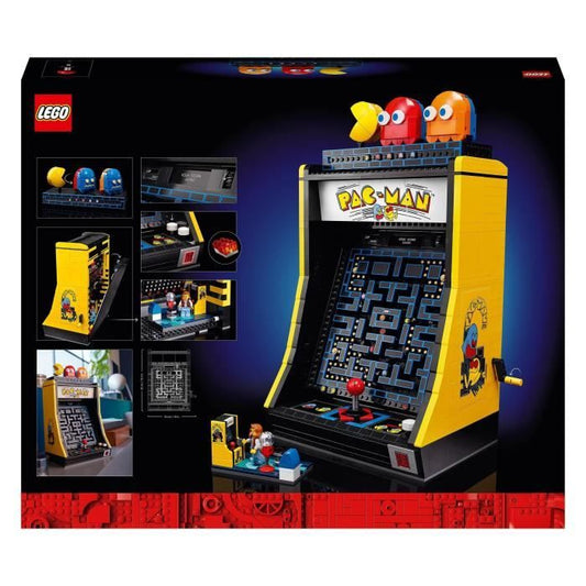 LEGO 10323 Icons PAC-MAN Arcade Game, Model Kit for Adults to Build, Game Machine with Characters