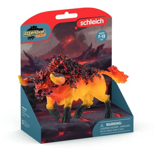 Schleich 42493 Eldrador Creatures Fire Bull Figurine, Ages 7 and Up