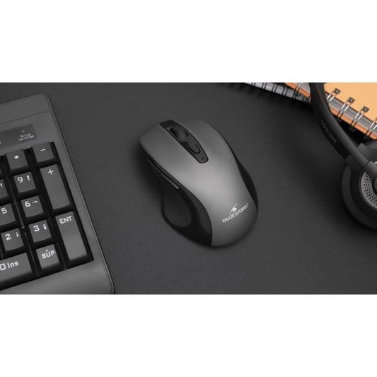 Wireless Mouse - BLUESTORK - OFFICE 75 - Rechargeable - PC/MAC - Grey