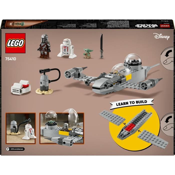 LEGO Star Wars: The Mandalorian 75410 Mando & Grogu's N-1 Fighter - Game for ages 4 and up