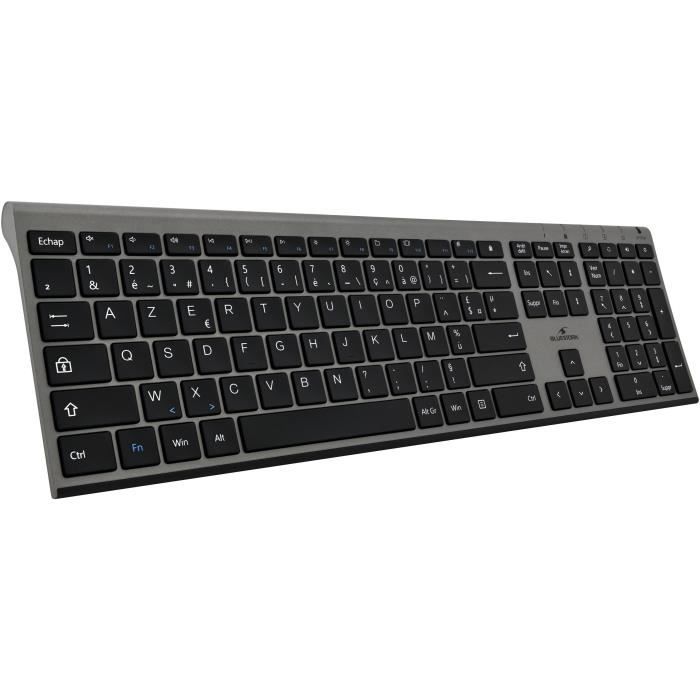 Keyboard + mouse - BLUESTORK - wireless - Grapheme - Black - PACK-WL-PC-BK / FR