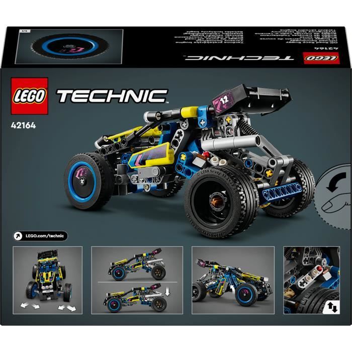 LEGO 42164 Technic Off-Road Racing Buggy, Rally Vehicle, Racing Car Building Toy