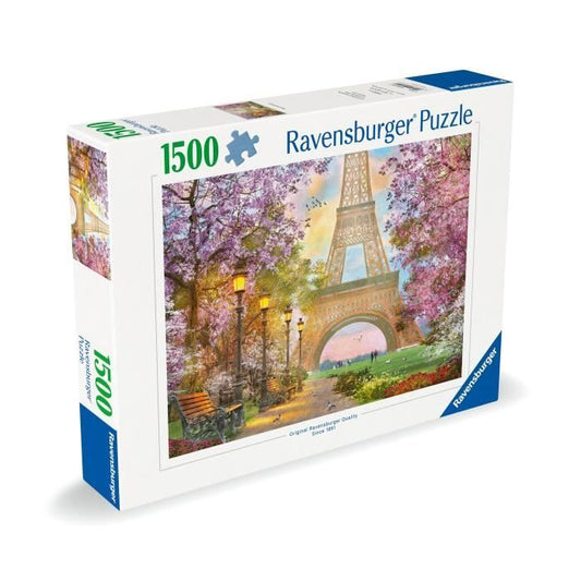 Puzzle 1500 pieces Love in Paris, Adults & Children from 14 years old, Premium quality puzzle 80x60cm, 12000694, Ravensburger