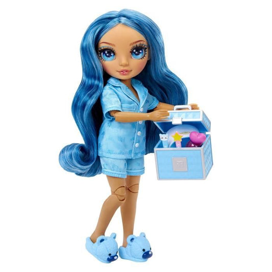 Junior High Pyjama Party - 22 cm articulated fashion doll - Skyler (Blue) - Many accessories - from 4 years old