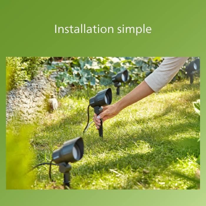 PHILIPS GardenLink outdoor spotlight, 24W, 2700K, IP44