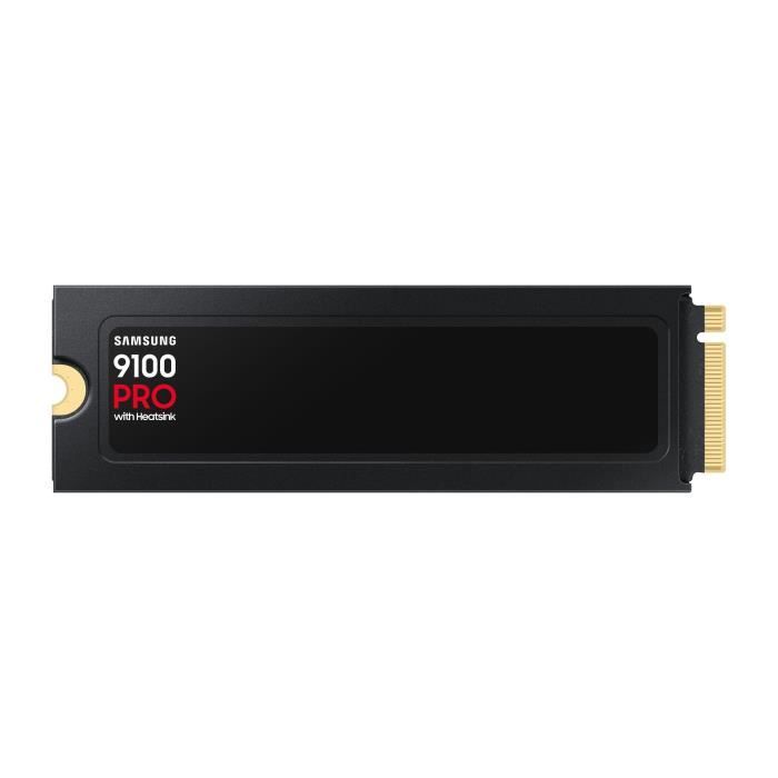Samsung - Internal SSD - 9100 PRO with NVMe M.2 PCIe 5.0 x4 heatsink - 1TB - Read speed up to 14,800MB/s - MZ-VAP1T0CW