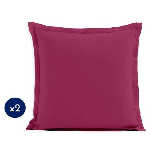 Set of 2 pillowcases - LOVELY HOME - LH71604 - 63 x 63 cm - Fuchsia