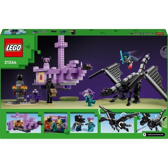 LEGO Minecraft 21264 Ender Dragon & Ship - Set inspired by the video games