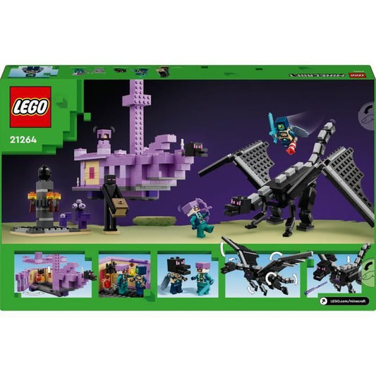 LEGO Minecraft 21264 Ender Dragon & Ship - Set inspired by the video games