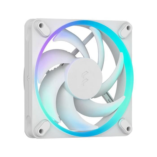 PC Fan - FRACTAL DESIGN - Momentum 12 RGB - FDB - ARGB Gen 2 Light Ring - PWM Control - White