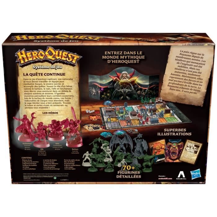 Heroquest game system - Fantastic adventure game Dungeon Styles - Board game - From 14 years old, 2 to 5 players