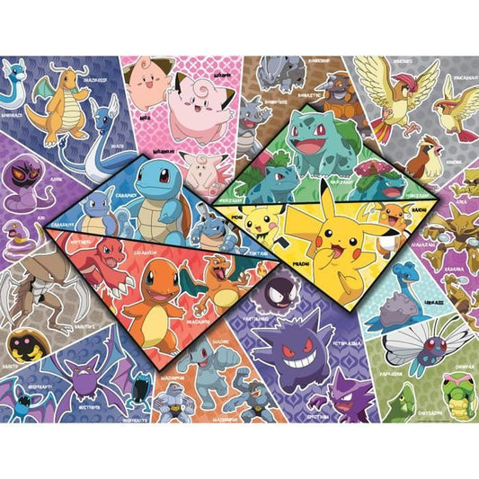 Nathan-POKEMON-Puzzle 2000 pieces - The 16 types of Pokémon-4005556873142-Ages 14 and over