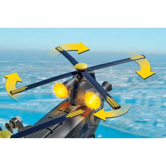 PLAYMOBIL 71149 Special Forces Transport Helicopter - Police Officers - City Action - Elite Unit