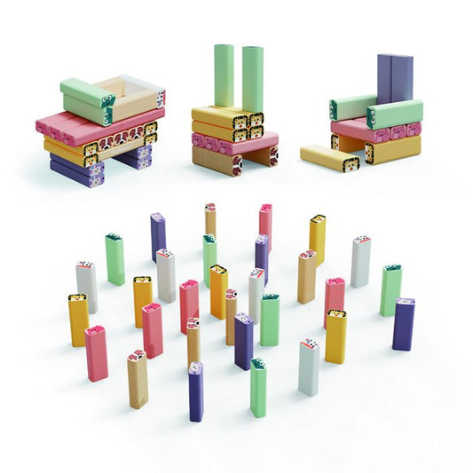 Seesaw Tower - TOP BRIGHT - Animals - Colors - Skill Game - Creative Construction