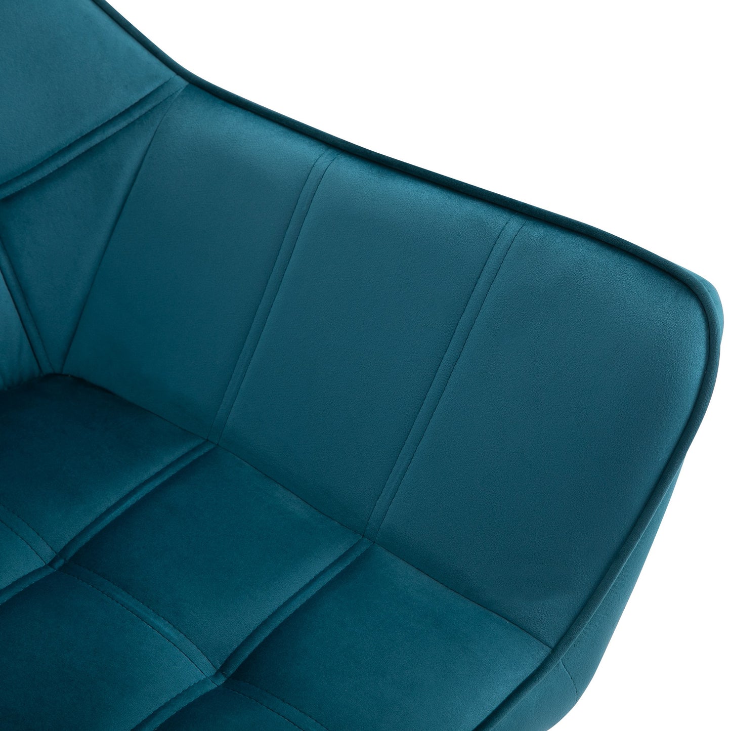 HOMCOM Sessel Wohnzimmer Ohrensessel Loungesessel Relaxsessel mit Gummiholzbeine, Lesesessel mit Samtoptik, Polstersessel für Schlafzimmer, skandinavisch, Hellblau