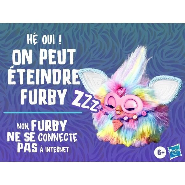 Furby Tie Dye, 15 accessories, interactive plush toy for girls and boys, voice-activated animatronic, ages 6 and up