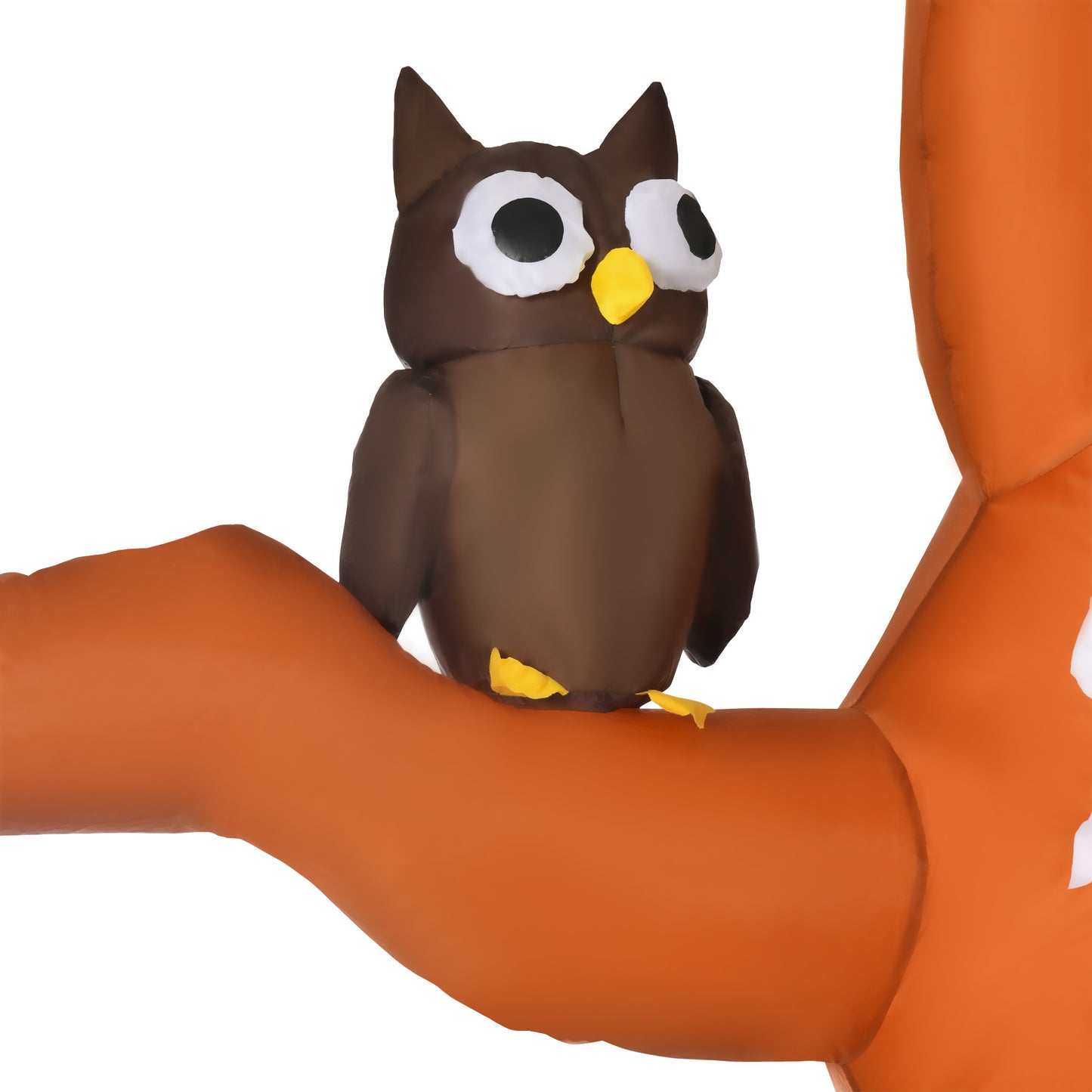 HOMCOM Selbstaufblasend Halloweendekoration mit LED-Lichtern, inkl. Gebläse und Befestigungsmaterial, 156cm x 107cm x 274cm