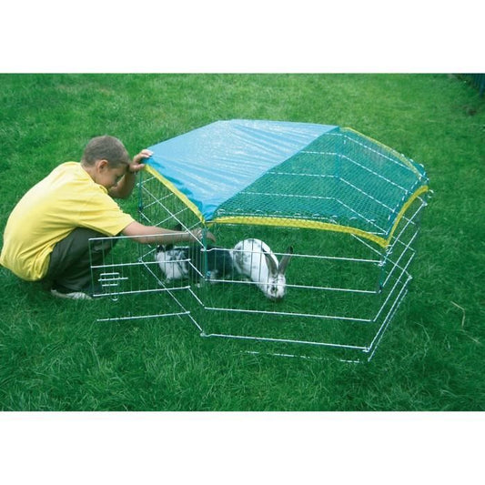 KERBL Galvanized outdoor enclosure with gate for rodents