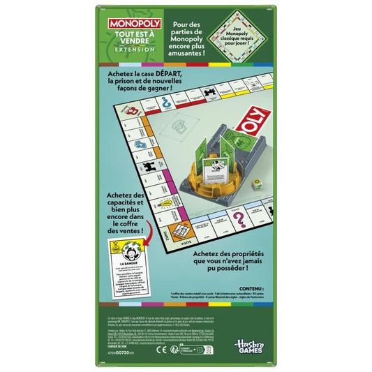 Monopoly Expansion Everything is for Sale, Makes the Classic Monopoly Game More Fun and Faster, Board Games, 2-6 Players, 40
