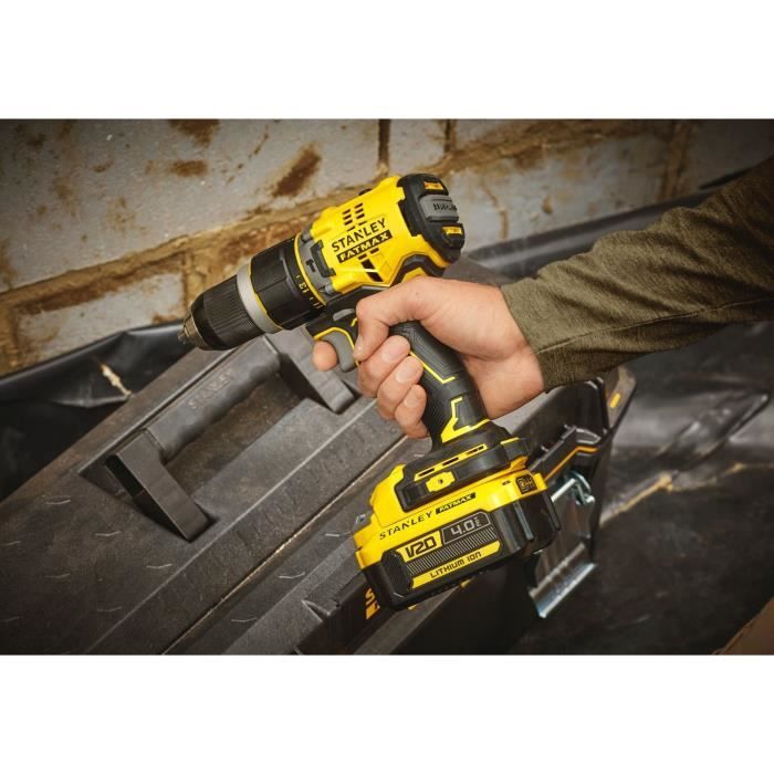Stanley - V20 Impact drill driver 80 Nm BRUSHLESS - Lithium 18V - 2 4A batteries - SFMCD721M2K-QW
