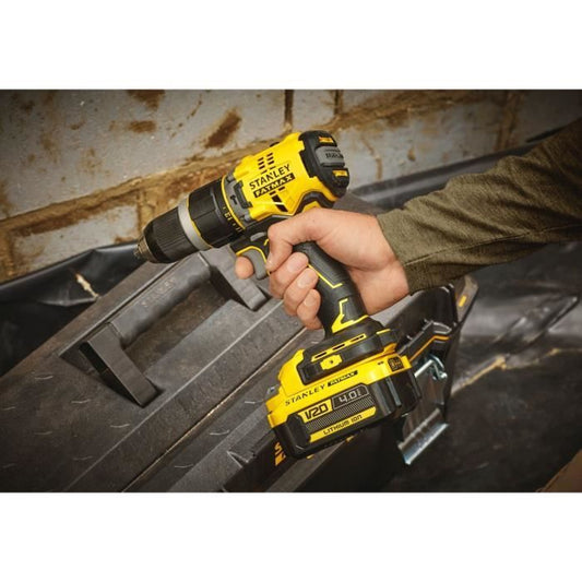 Stanley - V20 Impact drill driver 80 Nm BRUSHLESS - Lithium 18V - 2 4A batteries - SFMCD721M2K-QW