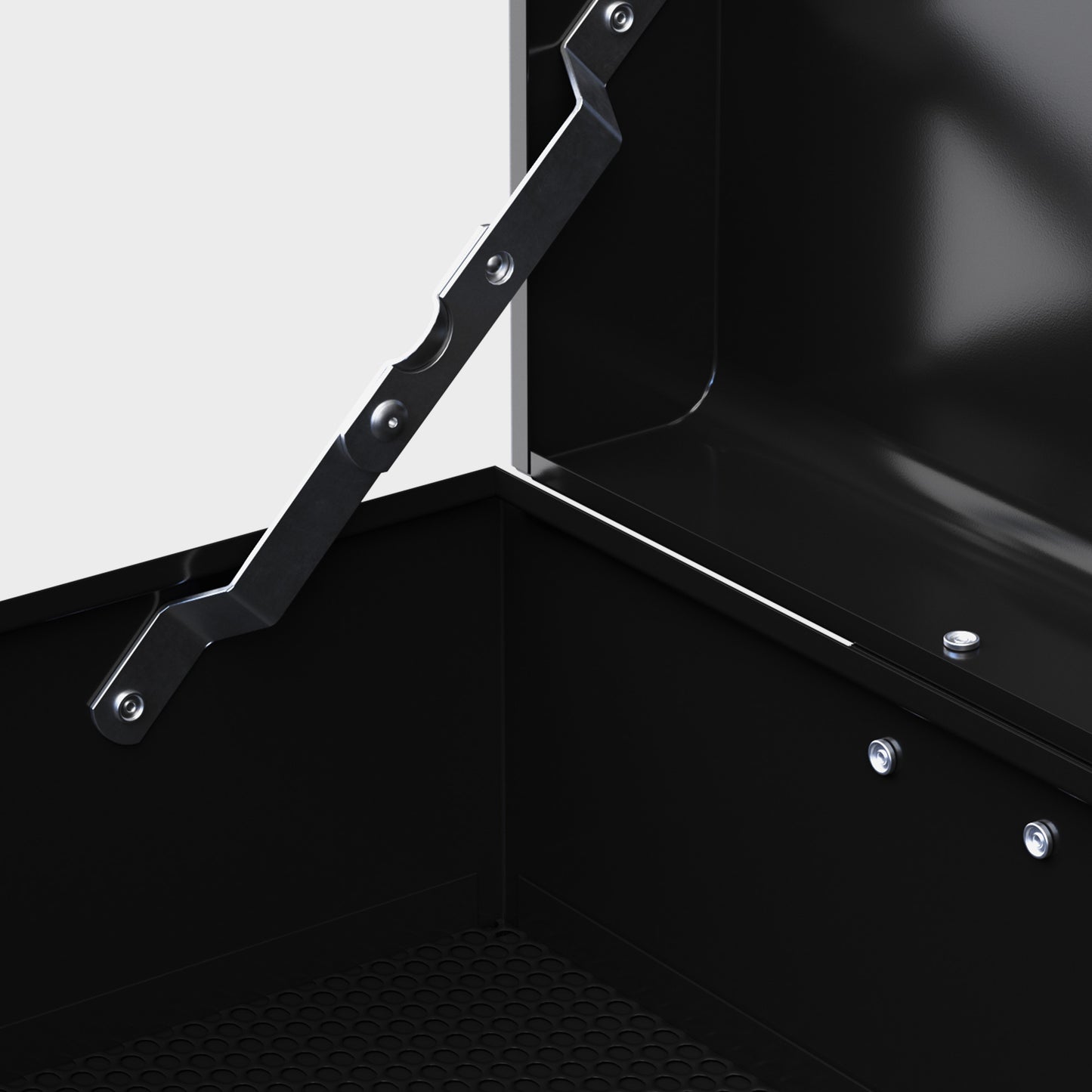 HOMCOM Werkzeugkiste, abschließbar, 3 Schubladen, Stahlgehäuse, 60x26x34cm, Rot+Schwarz