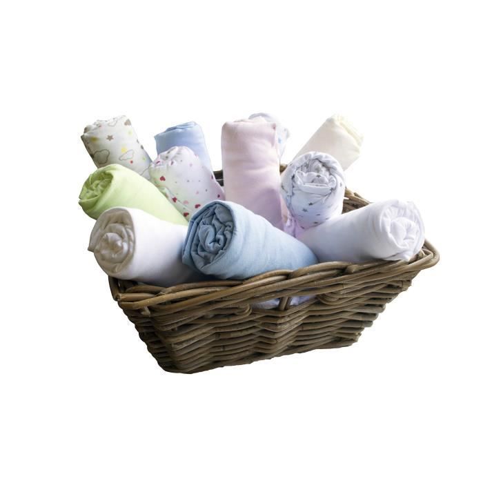 DOUX Nest Pack of 2 Sheets Cover White Pea / Pearl 70x140 cm