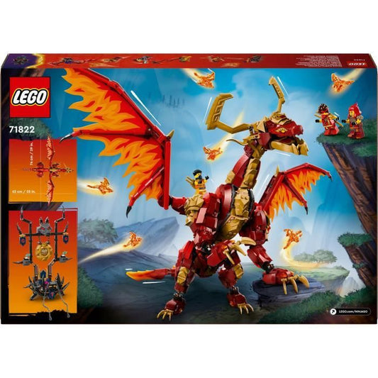 LEGO NINJAGO 71822 The Dragon Source of Motion - Ninja Toy with 6 Minifigures