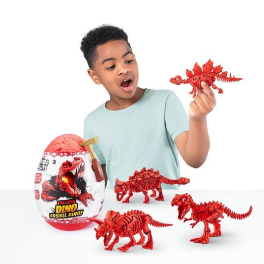 Digging Game - ZURU - ROBO ALIVE Volcano Fossil Find S2 - Dinosaur Fossils - Sounds and Lights - Rock and Sand