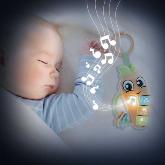 Carrot - Electronic Rattle - CAROTINA BABY - Melodies and Animal Sounds, Teething Rings