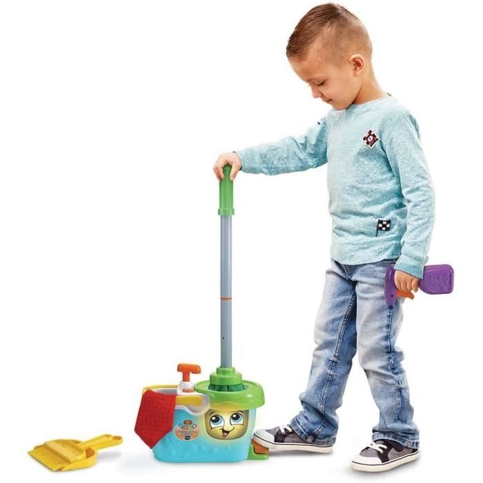 VTECH - 1,2,3 Imitate Me - Little Magi'clean Cleaning Trolley - Children's Imitation Toy