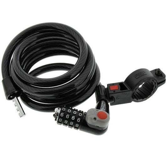 Bike lock - BURG WACHTER - 230 180 L - Code, 180 cm, 12 mm steel, LED