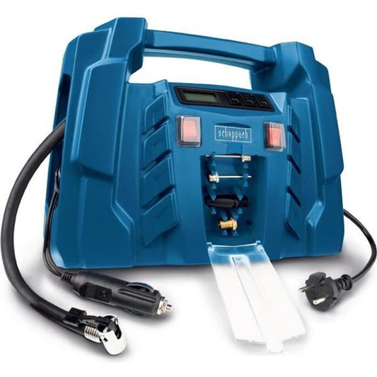 SCHEPPACH Air Force 5 - 1500 W - 8 bars portable compressor (delivered a 600mm compressed air hose, 4 car/bicycle/balloon nozzles)