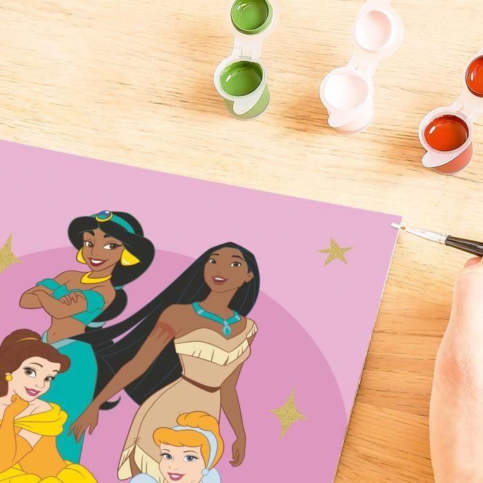CreArt Kids 18x24cm Disney Princess, Paint by Numbers Kit, Ages 7+, 25843, Ravensburger