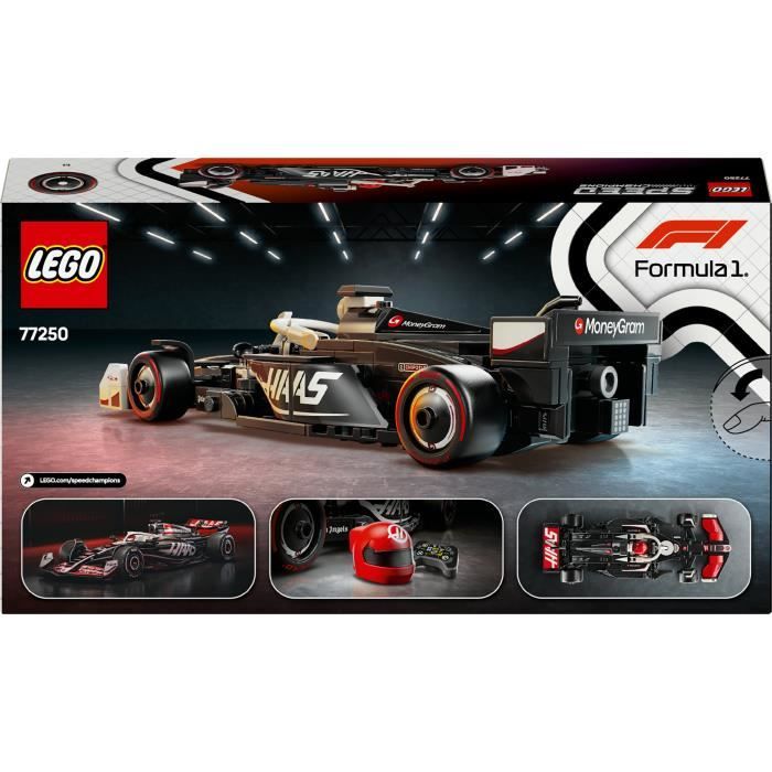 LEGO Speed Champions 77250 MoneyGram Haas Team VF-24 F1 Car - 10 Year Old Toy