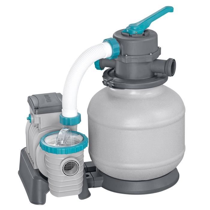 Sand filter / filtration pump for swimming pools up to 54 m3 - Bestway - 8,327 L/h - With pre-filter