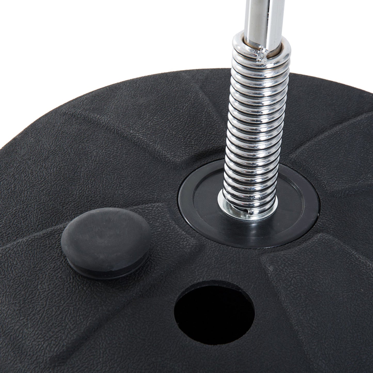 HOMCOM Box-Set mit Punchingball, höhenverstellbar, inkl. Boxhandschuhe, 126-144cm, Schwarz