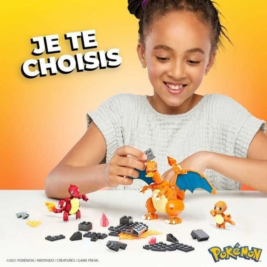 Salameche Evolution construction game - Mega Bloks - HFG06 - 313 pieces - Pokémon license