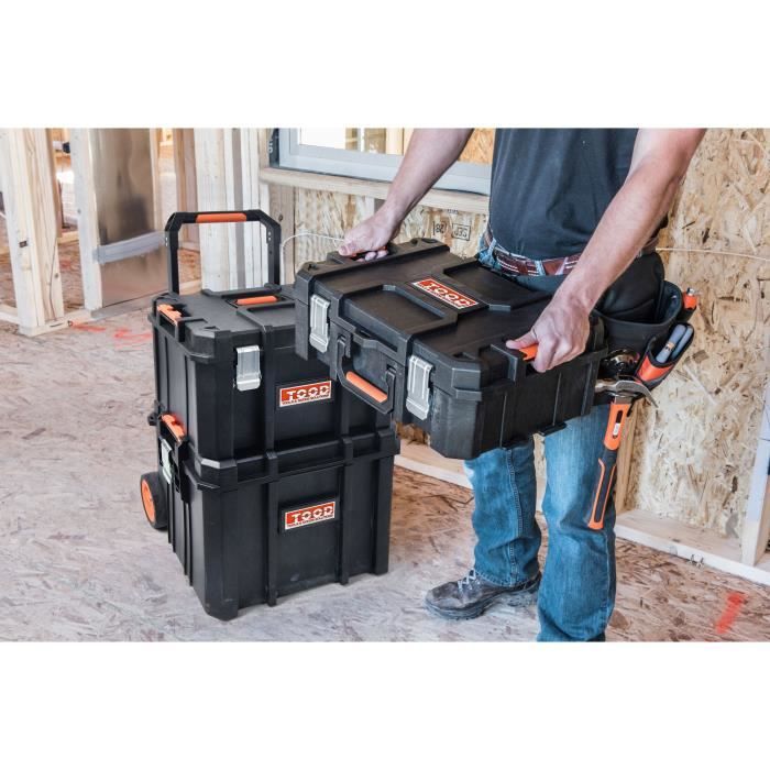 Tool case/tray - TOOD - Waterproof - Wheels and handle - 56x37x41 cm