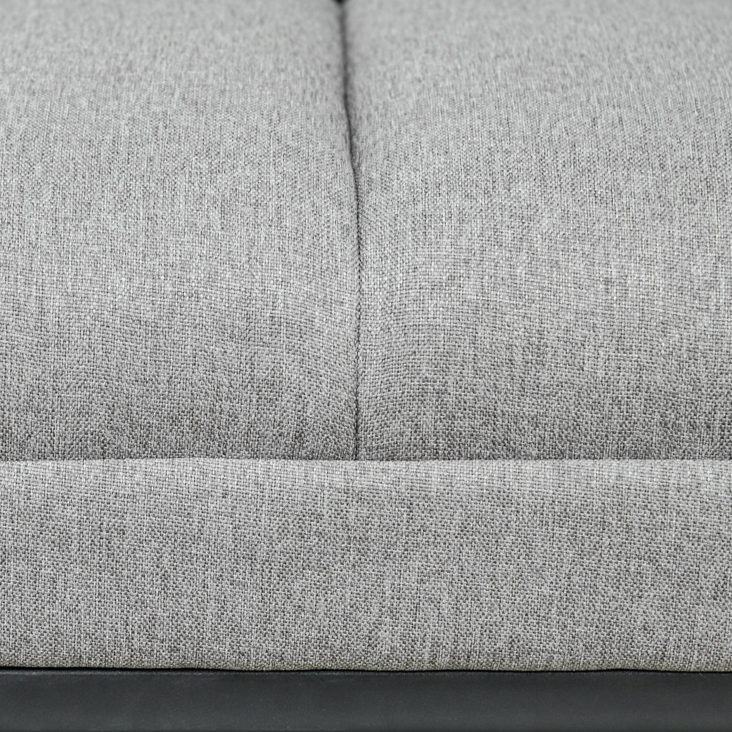 HOMCOM Sitzbank im Industrie-Design, Bettbank, Metallbeine, Rosa + Schwarz