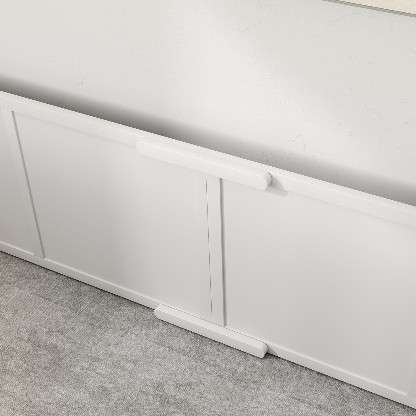 PawHut Hunde-Wurfbox für Hunde und Welpen, mit verstellbaren Eingängen, für große and small Hunde, 196 x 96 x 48 cm, Weiß