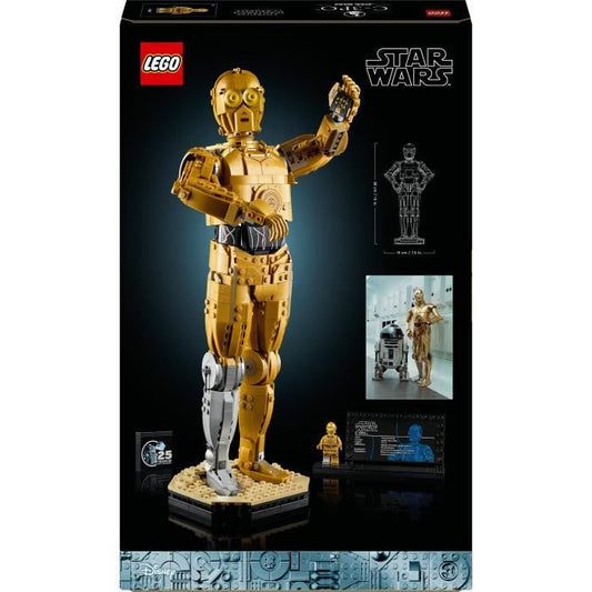 LEGO Star Wars 75398 C-3PO - Droid Figure to Build - Model for Adults