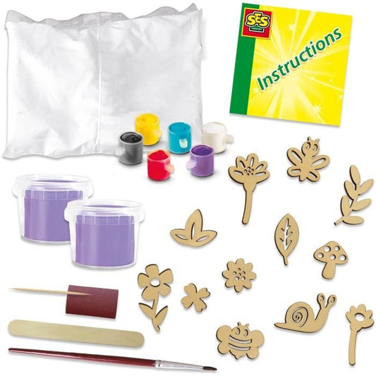 Molding and relief painting/ botanical theme - Creative hobbies - SES CREATIVE - Create the most beautiful plaster tiles.