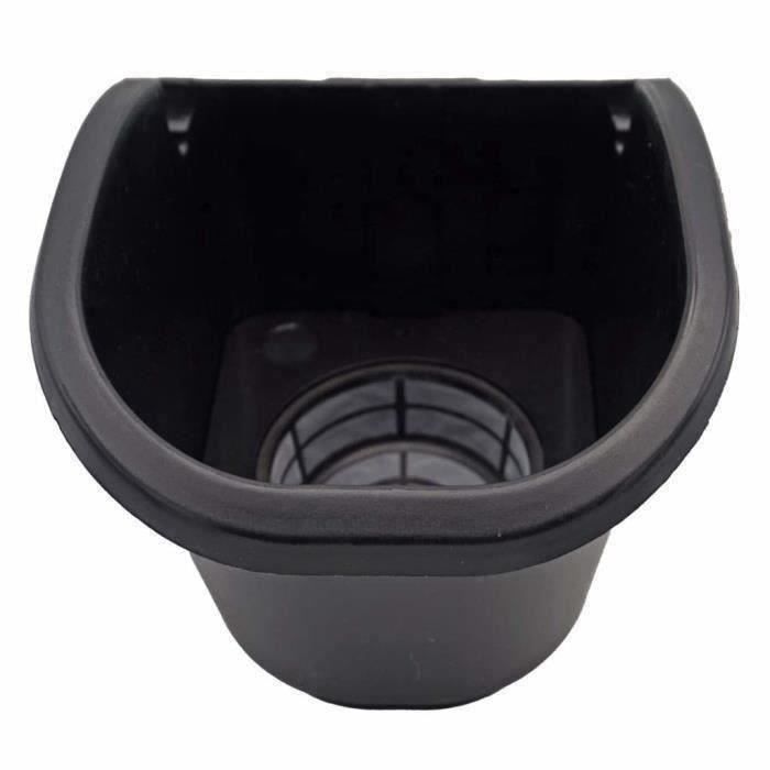 Wall planter - Wall kit consisting of a wall bracket and 4 pots (1 L) - Black - Dim H 15 x W 60 cm - NATURE