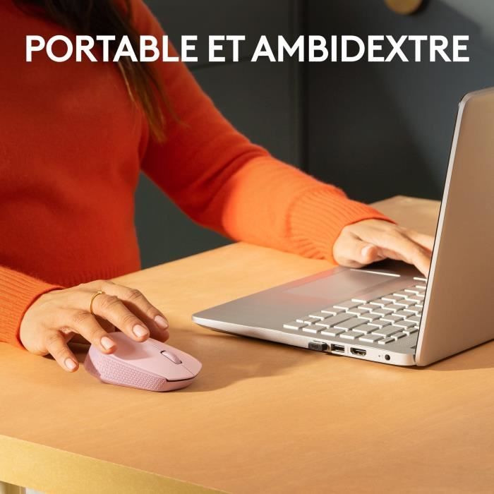 Logitech M171 wireless mouse 2.4 GHz with USB mini -receiver, Optical, Ambidextrum - Rose follow -up