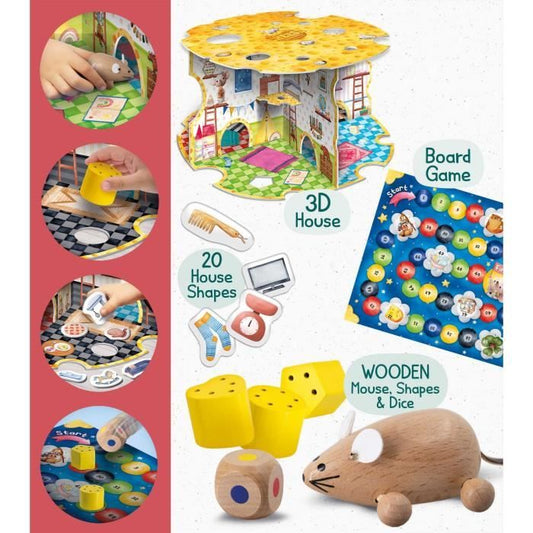 The Mouse House - Montessori Game - MONTESSORI WOOD - Mouse House, Association Games