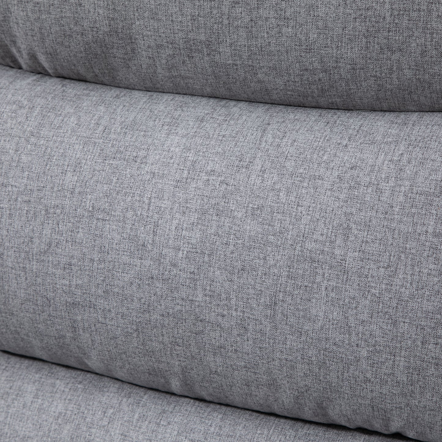 HOMCOM Relaxsessel mit Liegefunktion Einzelsofa Verstellbar Liege 165° neigbar Liegesessel Ruhesessel Fernsehsessel für Wohnzimmer Schlafzimmer Leinen-Touch Hellgrau 91 x 92 x 102 cm