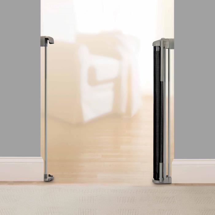 INGENUITY Child Safety Gate up to 136cm, Roll-up, Auto Close, Easy to Install