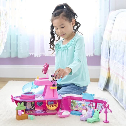 Interactive toy - DISNEY MINNIE MOUSE - Minnie's Yacht - Yacht with 14 accessories, changing outfits and swimming pool
