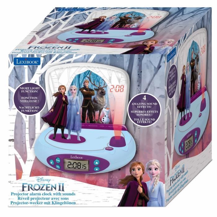 LEXIBOOK Frozen 2 - Projector alarm clock with sounds - RP510FZ